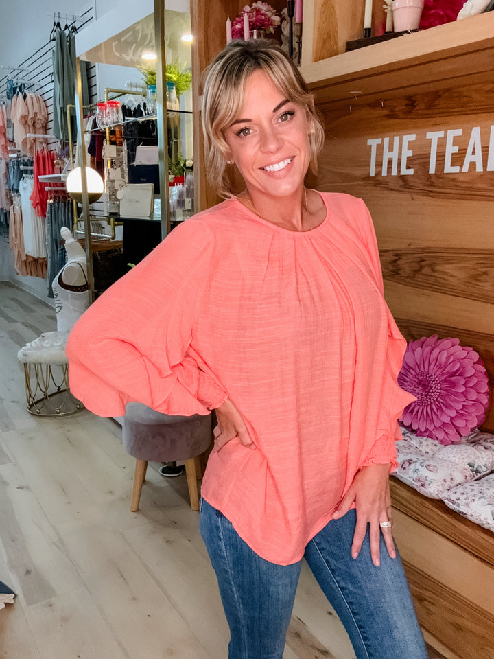 Warm Weather Blouse - The Teal Antler Boutique