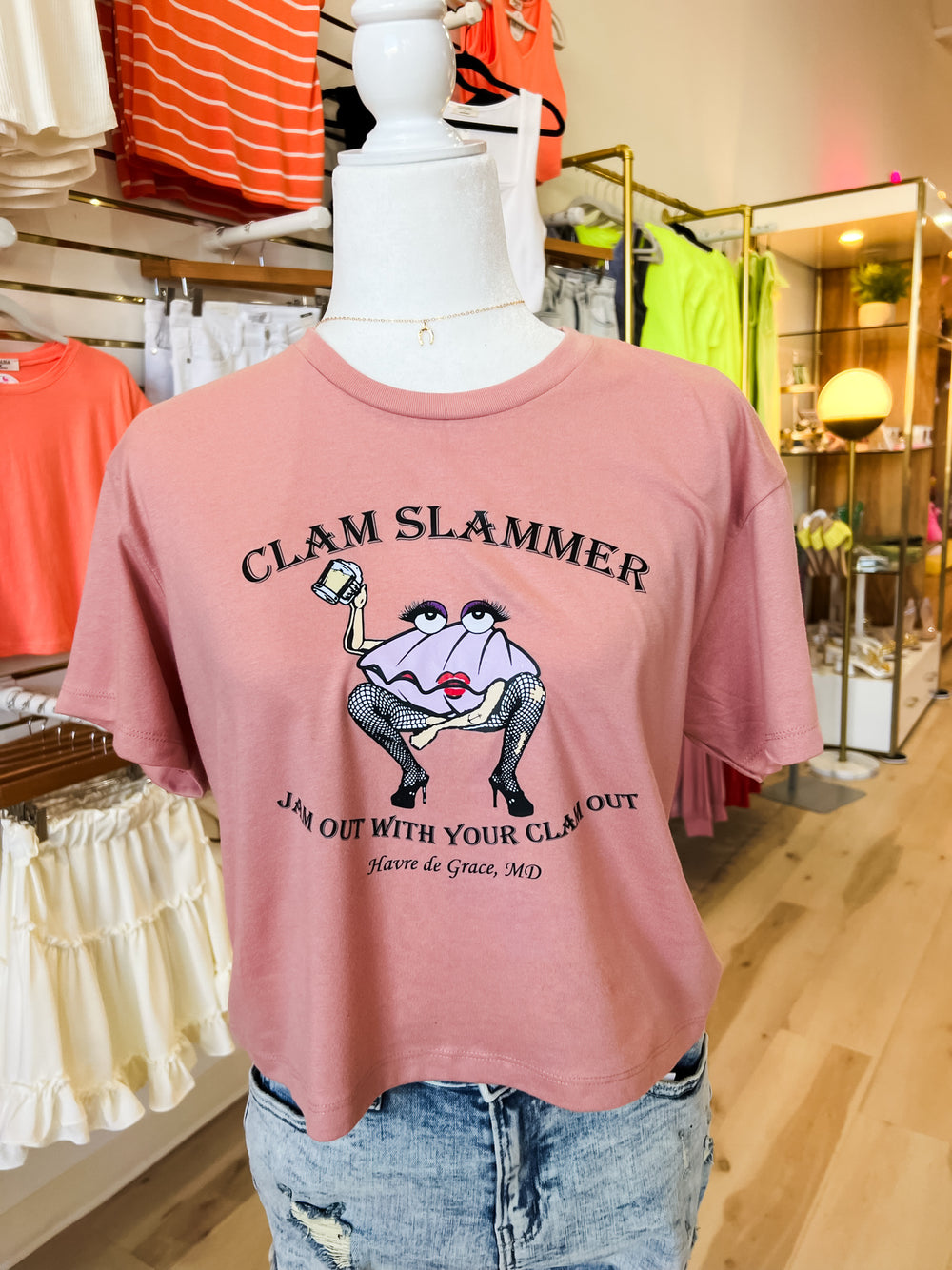 Clam Slammer Crop Top - The Teal Antler Boutique