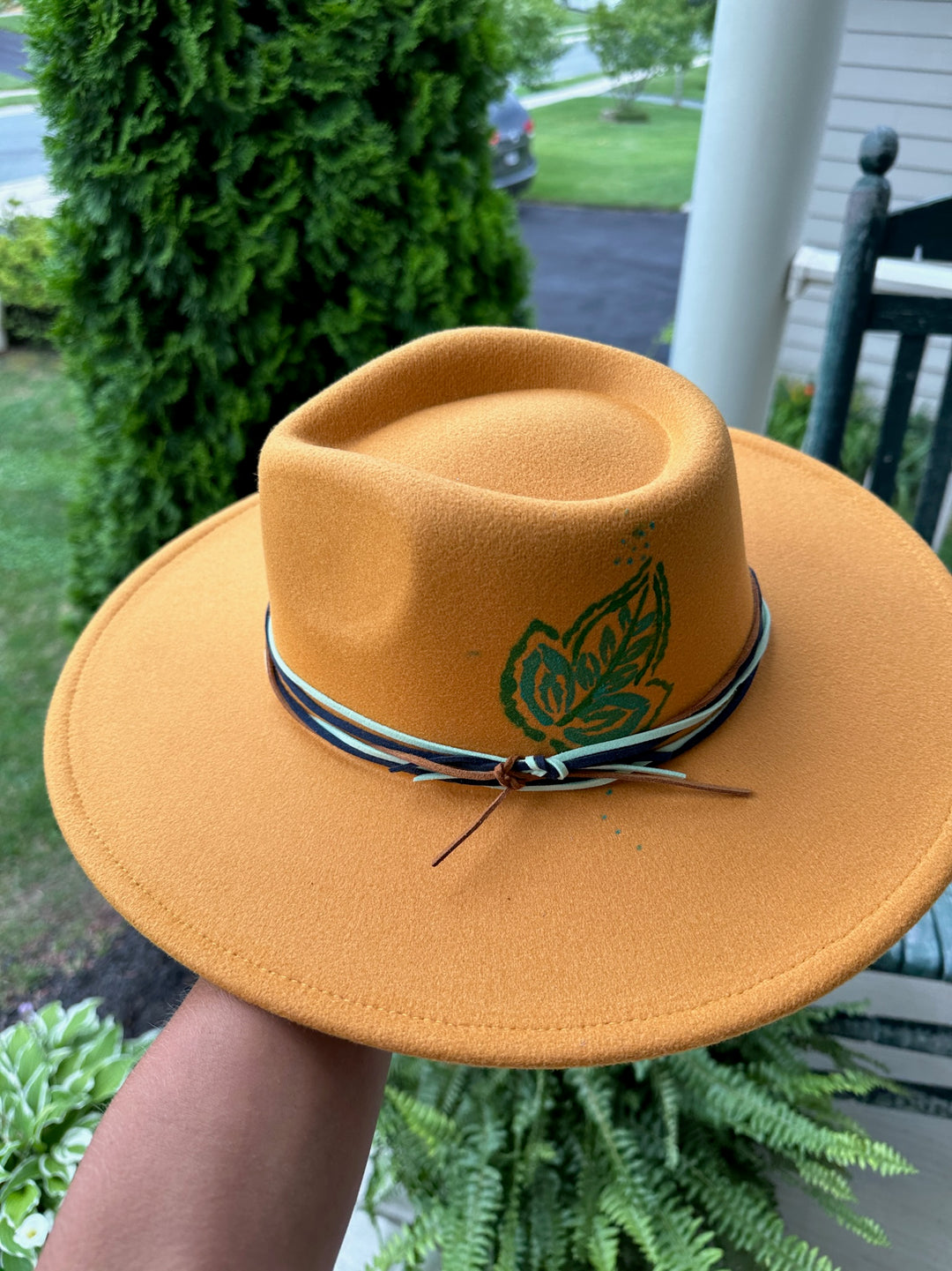 Custom Hat - Mustard Leaf - The Teal Antler Boutique