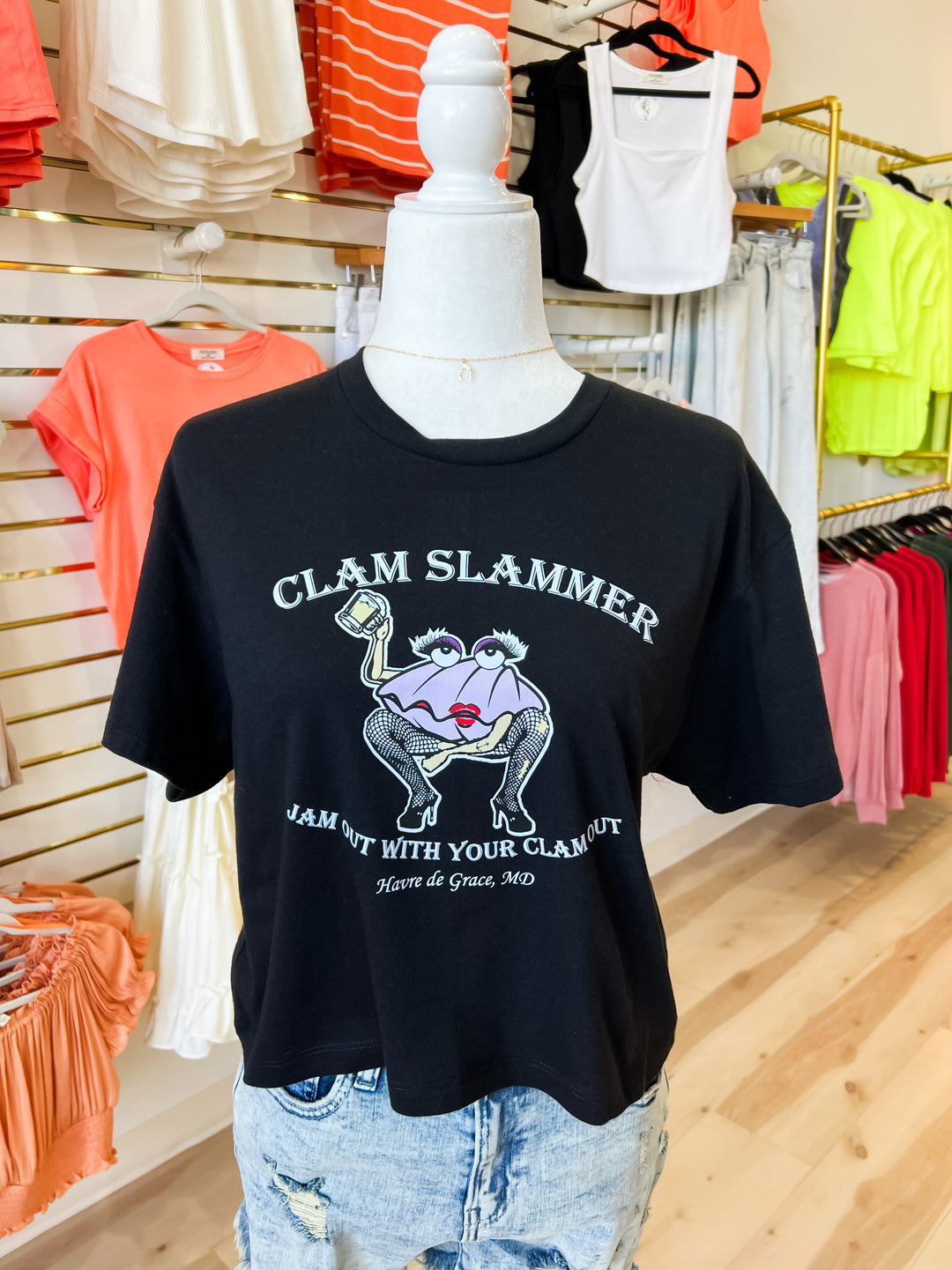 Clam Slammer Crop Top - The Teal Antler Boutique