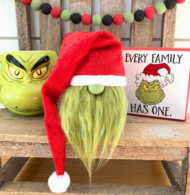 Slouch Hat Grinch Gnome - The Teal Antler Boutique