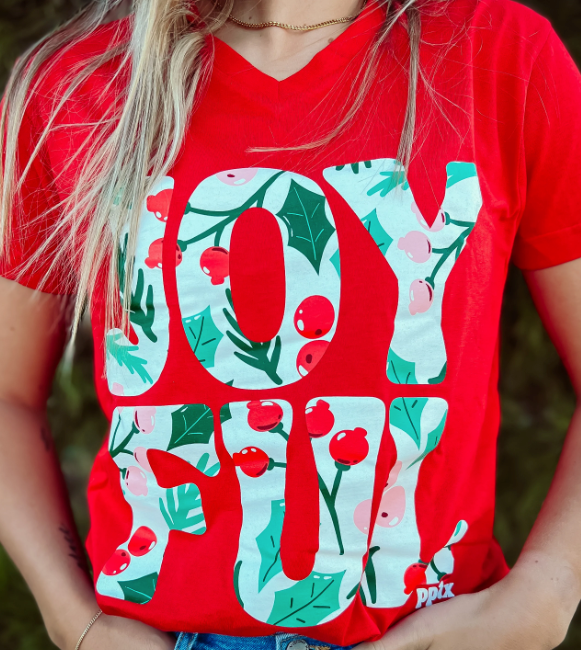 Joyful Graphic Tee - The Teal Antler Boutique